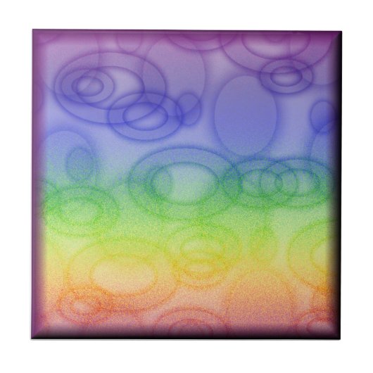 Regenboogringen Tegeltje (Voorkant)