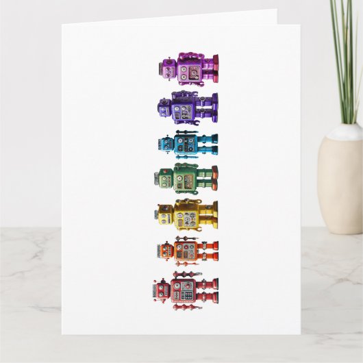 Regenboogrobots Kaart (Voorkant)