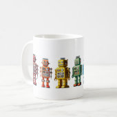 Regenboogrobots Koffiemok (Voorkant links)