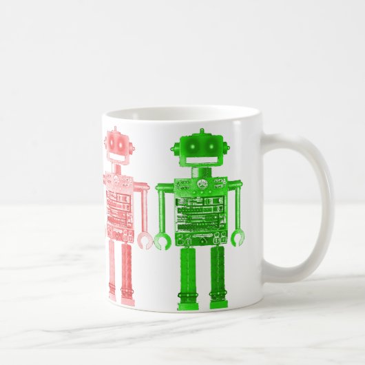 regenboogrobots muh koffiemok (Rechts)