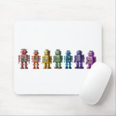 Regenboogrobots Muismat (Met muis)