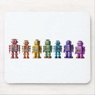 Regenboogrobots Muismat