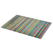 Regenboogrol 15 x 11 Deco glazen snijplank (Hoek)