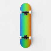 Regenboogrood Oranje Geel Blauw Kunst Skateboard (Voorkant)