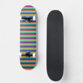 Regenboogrood Oranje Geel Blauw Paars Kunst Persoonlijk Skateboard (Voorkant)