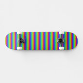 Regenboogrood Oranje Geel Blauw Paars Kunst Persoonlijk Skateboard (Horizontaal)