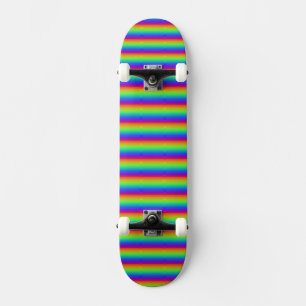 Regenboogrood Oranje Geel Blauw Paars Kunst Persoonlijk Skateboard