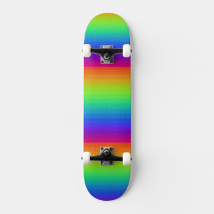 Regenboogrood Oranje Geel Blauw Paars Kunst Skateboard