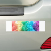 regenboogrook bumpersticker (Op auto)