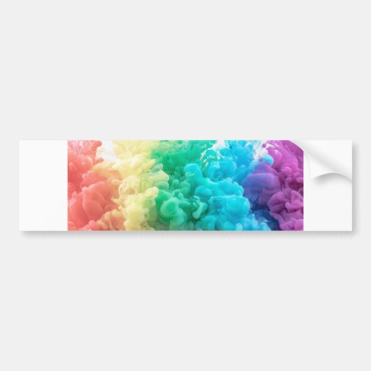 regenboogrook bumpersticker (Voorkant)