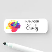 RegenboogRoos Naamplaatje (In situ)