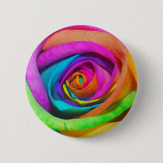 RegenboogRoos Ronde Button 5,7 Cm