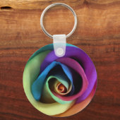 RegenboogRoos Sleutelhanger (Voorkant)