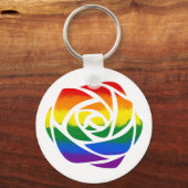 RegenboogRoos Sleutelhanger (Voorkant)