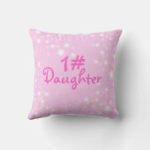 regenboogroze dochter genaamd kussen (Achterkant)