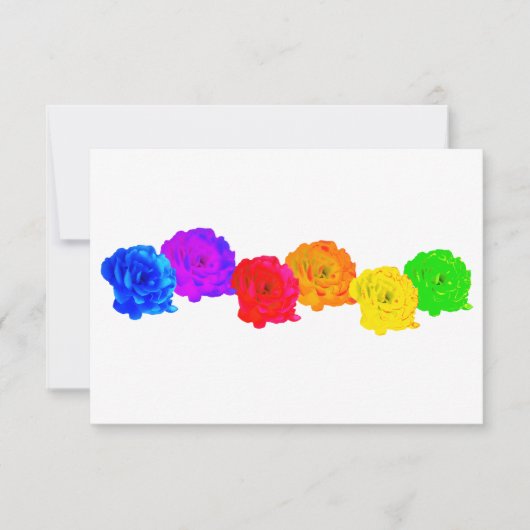 RegenboogRozen Bedankkaart (Voorkant)