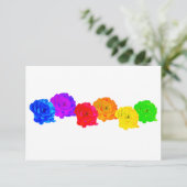 RegenboogRozen Bedankkaart (Staand voorkant)