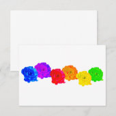 RegenboogRozen Bedankkaart (Voorkant / Achterkant)