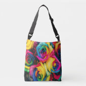 RegenboogRozen Bouquet Crossbody Tas (Voorkant)