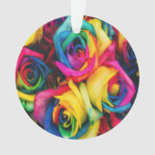 RegenboogRozen Bouquet Ornament (voorkant)