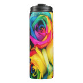 RegenboogRozen Bouquet Thermosbeker (Voorkant)