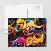 RegenboogRozen Briefkaart (Voorkant / Achterkant)