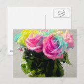 RegenboogRozen Briefkaart (Voorkant / Achterkant)