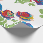 Regenboogrozen Cadeaupapier (Hoek)