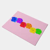 RegenboogRozen Deurmat (Schuin)