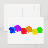 RegenboogRozen Feestdagenkaart (Voorkant / Achterkant)