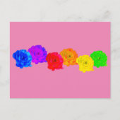 RegenboogRozen Feestdagenkaart (Voorkant)