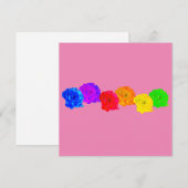RegenboogRozen Feestdagenkaart (Voorkant / Achterkant)
