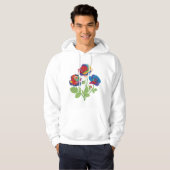 Regenboogrozen Hoodie (Voorkant volledig)