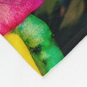 RegenboogRozen in glazige kleur Fleece Deken (Hoek)
