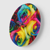RegenboogRozen in glazige kleur Grote Klok (Hoek)