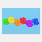 RegenboogRozen Inpakpapier Vel (Voorkant)