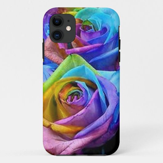 RegenboogRozen iPhone 5 hoesje (Achterkant)