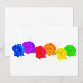 Regenboogrozen Kaart (Voorkant / Achterkant)