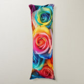Regenboogrozen Lichaamskussen (Voorkant Verticaal)
