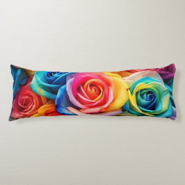Regenboogrozen Lichaamskussen