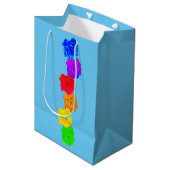 RegenboogRozen Medium Cadeauzakje (Voorkant Gekanteld)