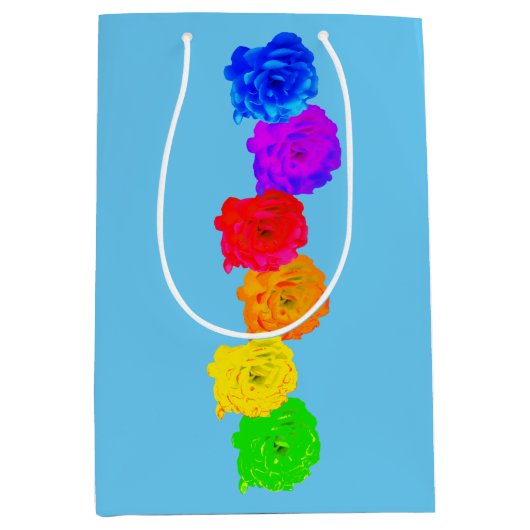RegenboogRozen Medium Cadeauzakje (Voorkant)