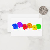 RegenboogRozen Notitiekaartje (Voorkant / Achterkant in situ)
