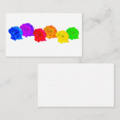RegenboogRozen Notitiekaartje (Voorkant / Achterkant)