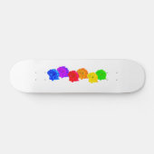 RegenboogRozen Persoonlijk Skateboard (Horizontaal)