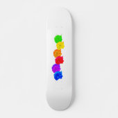 RegenboogRozen Persoonlijk Skateboard (Voorkant)