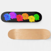 RegenboogRozen Persoonlijk Skateboard (Horizontaal)