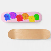 RegenboogRozen Persoonlijk Skateboard (Horizontaal)