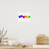 RegenboogRozen Poster (Keuken)