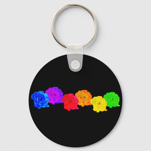 RegenboogRozen Sleutelhanger (Voorkant)